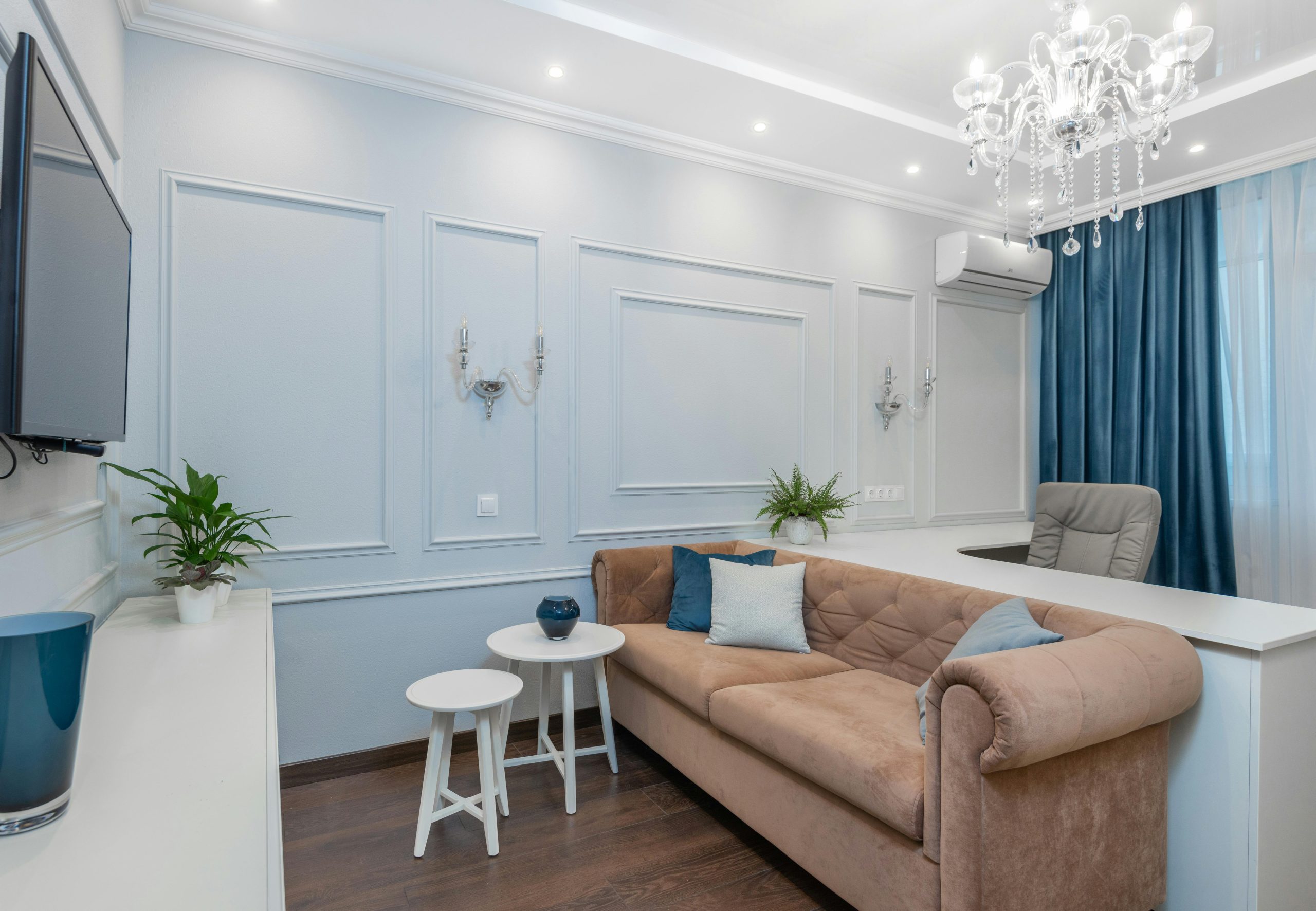 עיצוב סלון קטן